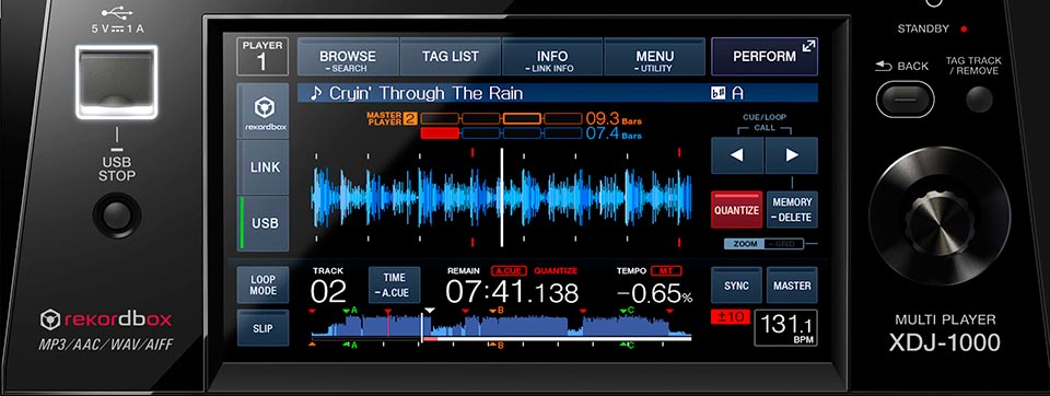 Pioneer_XDJ-1000 DIsplay